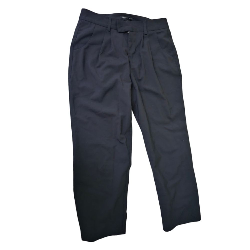 Universal Standard Sylvia Wool Blend Trousers Ankle in Black - Picture 3 of 8